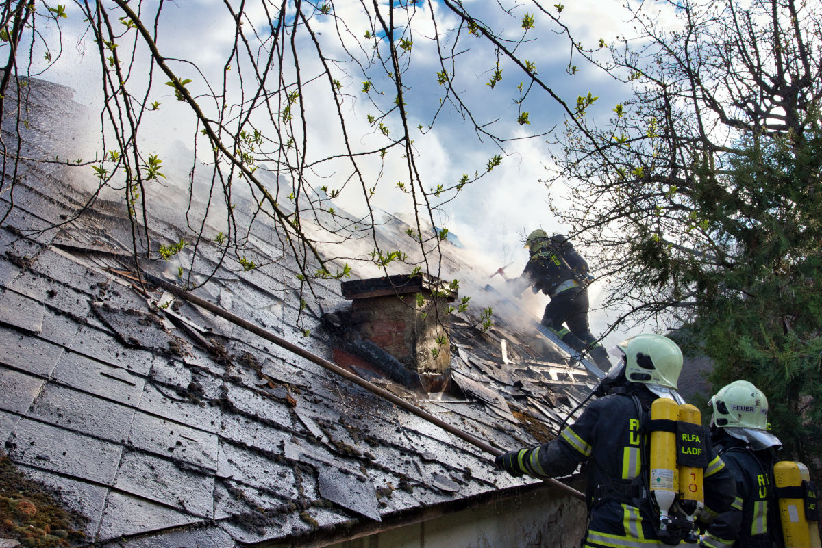 Wohnhausbrand (B3) in Lanzendorf