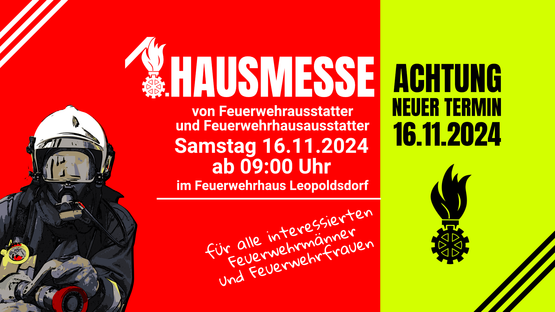 HAUSMESSE NEUER TERMIN – 16.11.2024